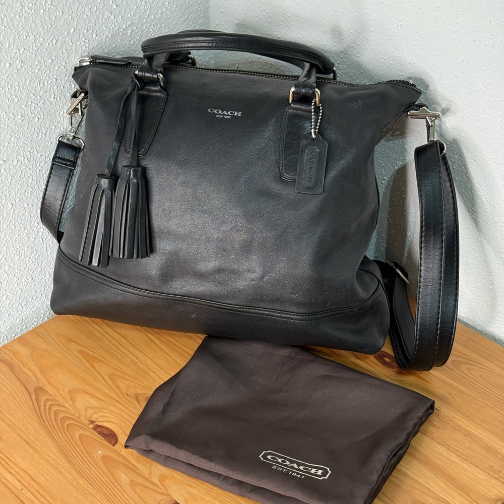 Coach Black Leather Bag
